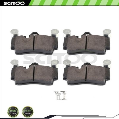 4x Metallic Brake Pads Rear For 2007-2015 Audi Q7 2003-2010 Porsche Cayenne