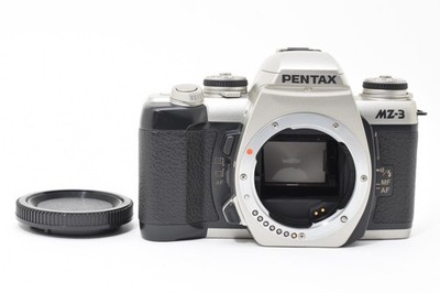 [CLA'd Mint] Pentax MZ-3 35mm SLR Film Camera w body cap Silver (Gears replaced)