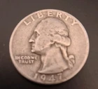 1947 P Washington Quarter Dollar Coin