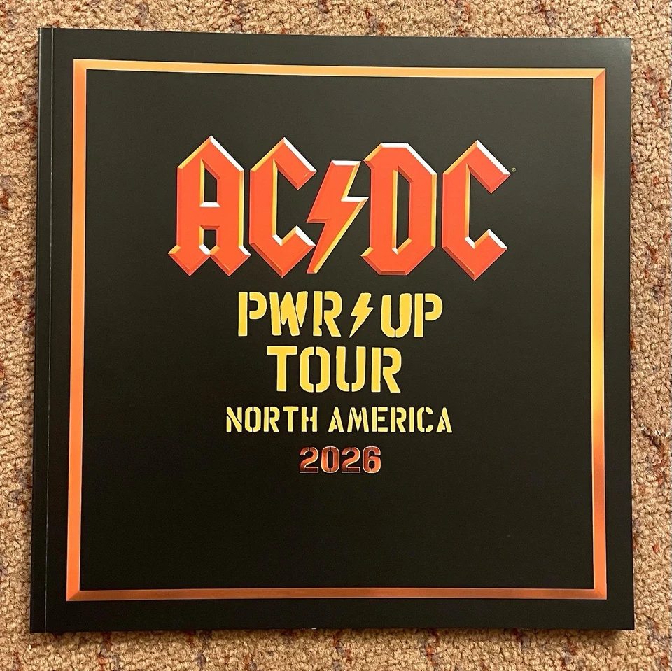 AC/DC OFFICIAL 2026 TOUR BOOK PROGRAM PWR UP North America NEW ACDC - Image 1 of 4