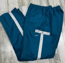 Nike Vintage Y2K Womens UnLined Windbreaker Track Pants Size Medium Teal