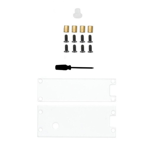 Clear Acrylic Top&Bottom Panel Case With Customs Key Cap for Raspberry Pi Pico G - Photo 4/15