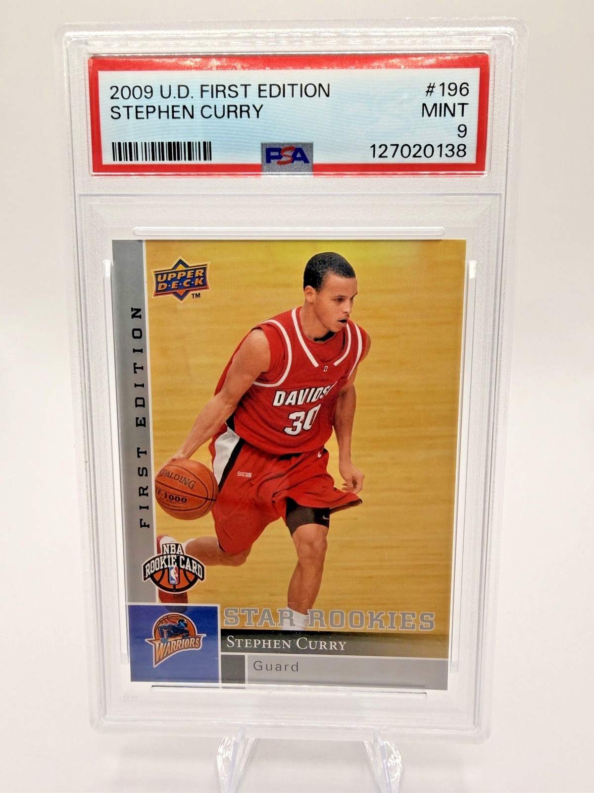 2009 Stephen Curry Upper Deck First Edition Silver #196 PSA 9 Mint RC Rookie