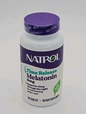 Natrol Melatonin - 5mg Time Release - 100 Tablets - Exp. 6/30/28