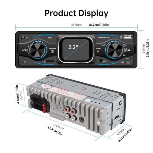 MP3 Car Audio with Illuminated Buttons, Ergonomic Design for Driver Convenience - Picture 14 of 15