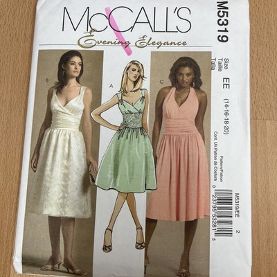 McCalls Kleid Schnittmuster 5319 Gr. 14-20