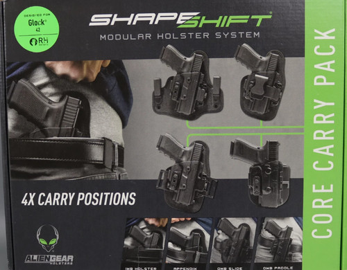 Alien Gear ShapeShift Starter Kit for Glock 42 Modular Holster System IWB/OWB