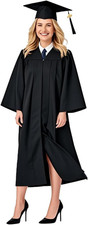 Matte Graduation Cap and Gown 2026 Tassel Year Middle High School College for Ad
