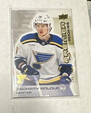 2024-25 UPPER DECK PREMIER ROOKIE GOLD ZACHARY BOLDUC RC 199/199 Bookend