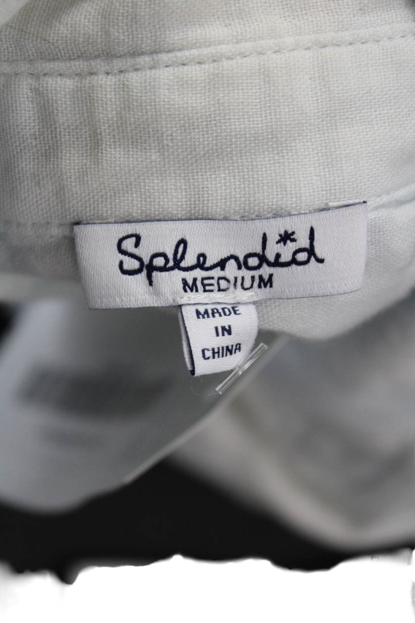 Splendid Women Basic Cotton Collared Button-Up Lo… - image 6