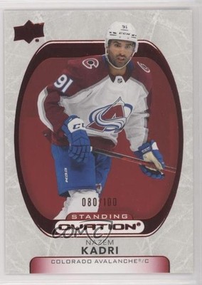 2021-22 Upper Deck Ovation Red Standing Ovation 80/100 Nazem Kadri #22 0o7j