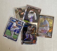 H - Bowman 1st IP Auto Prospects Rookie RC In Person Autographed Cards Chrome