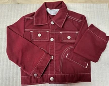 Vintage Youth, Child's TownCraft J.C. Penney Burgundy-red Jean Jacket Medium