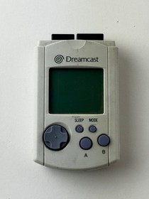 Official Sega Dreamcast VMU Visual Memory Unit White HKT-7000 *New Batteries*