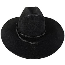CalCastle Craft 12pcs Mini Cowboy Hat Western Wedding Favors Decoration 4" Black