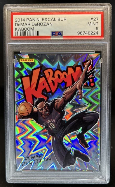 2014-15 Panini Excalibur DeMar DeRozan Kaboom! SSP #27 Raptors PSA 9