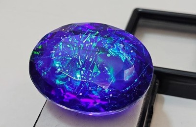 Monarch Fire Opal Oval Cut Natural 84-85 Ct EGL Certified Loose Gemstone FR-468