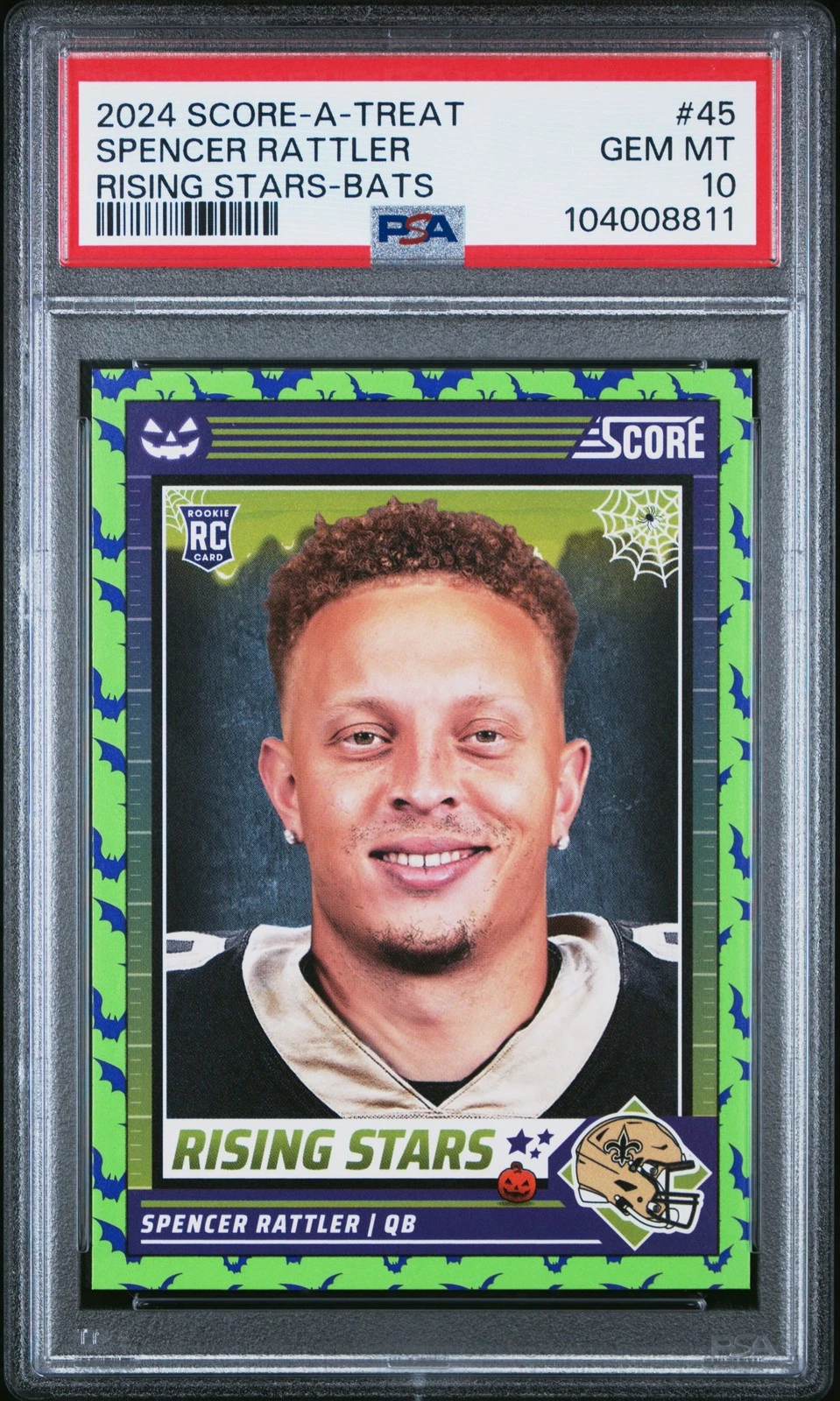 Spencer Rattler trading card