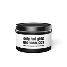 New Nose Job Surgery Candles Gifts for Her Funny Scented Vanilla Coffee Tin