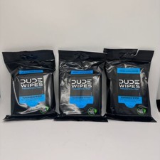 Dude Wipes Fragrance Free Extra Large Flushable Wipes 3 Packs 18CT in Each