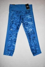 Under Armour Women's HeatGear Ankle Leggings 1367028 406 Blue NWT