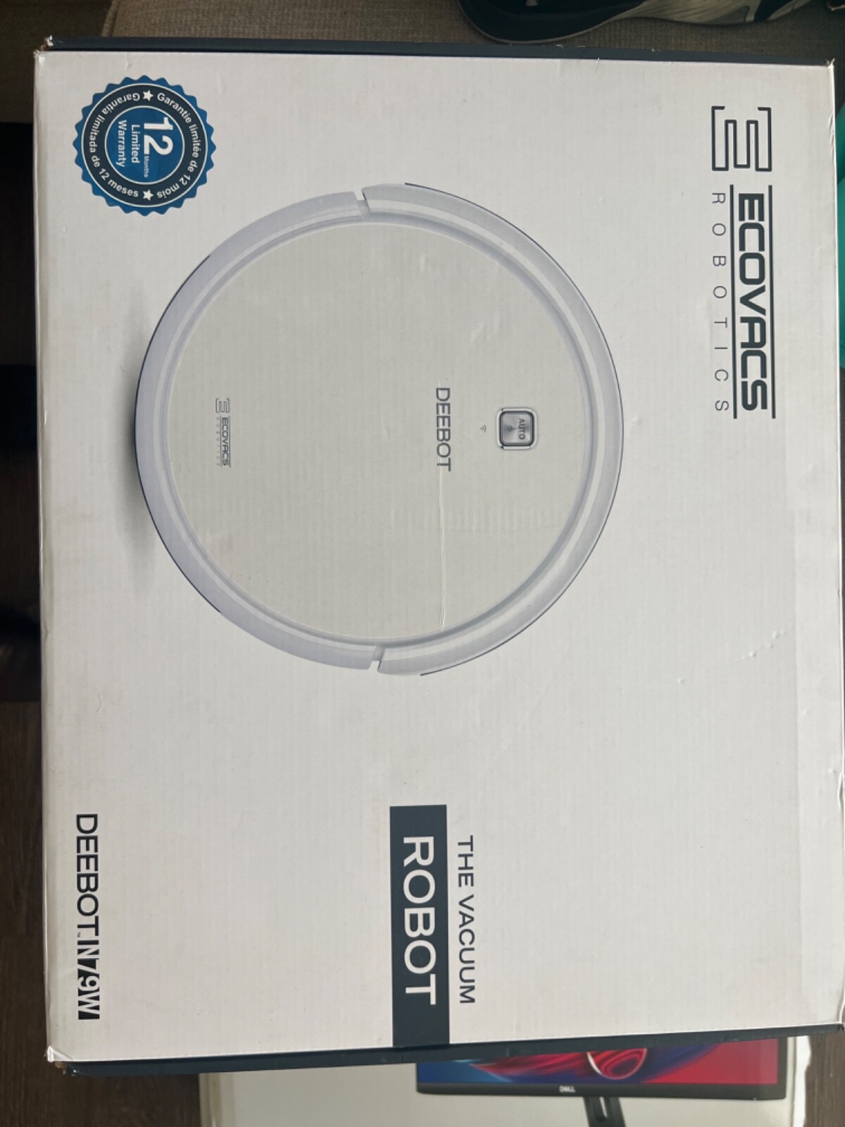 Shark ION AV752 Powerful Robot Vacuum Cleaner in Sleek White  