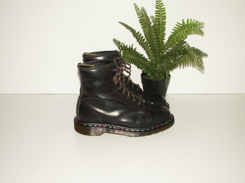 Dr. Martens 1460 Leder Rainbow Boots Made in England UK 6 EU 39 US 8 (D1179)