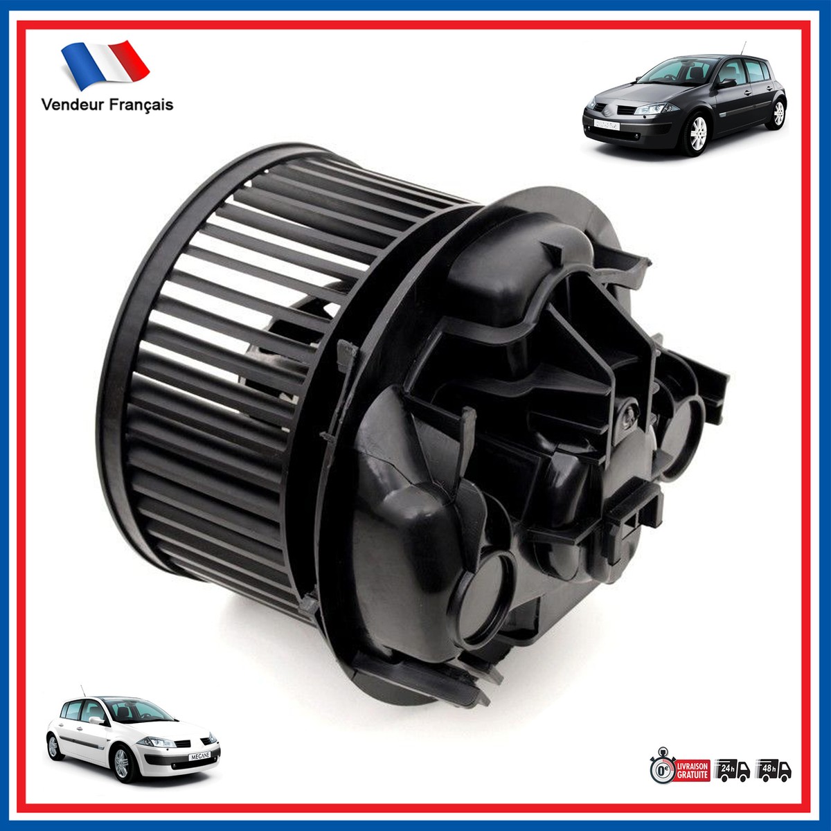 Régulateur Ventilateur Chauffage Renault Mégane II - Compatible 7701207717 - Remplacement Facile