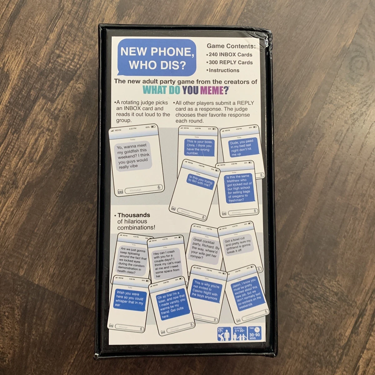 New Phone Who Dis? The 100% Offline Text Messaging Adult Party Game NEW  Open Box | eBay