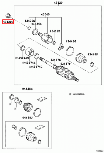 Genuine Toyota Urban Cruiser NSP110 Front Left LH Drive Shaft Oil Seal - Imagen 15 de 20