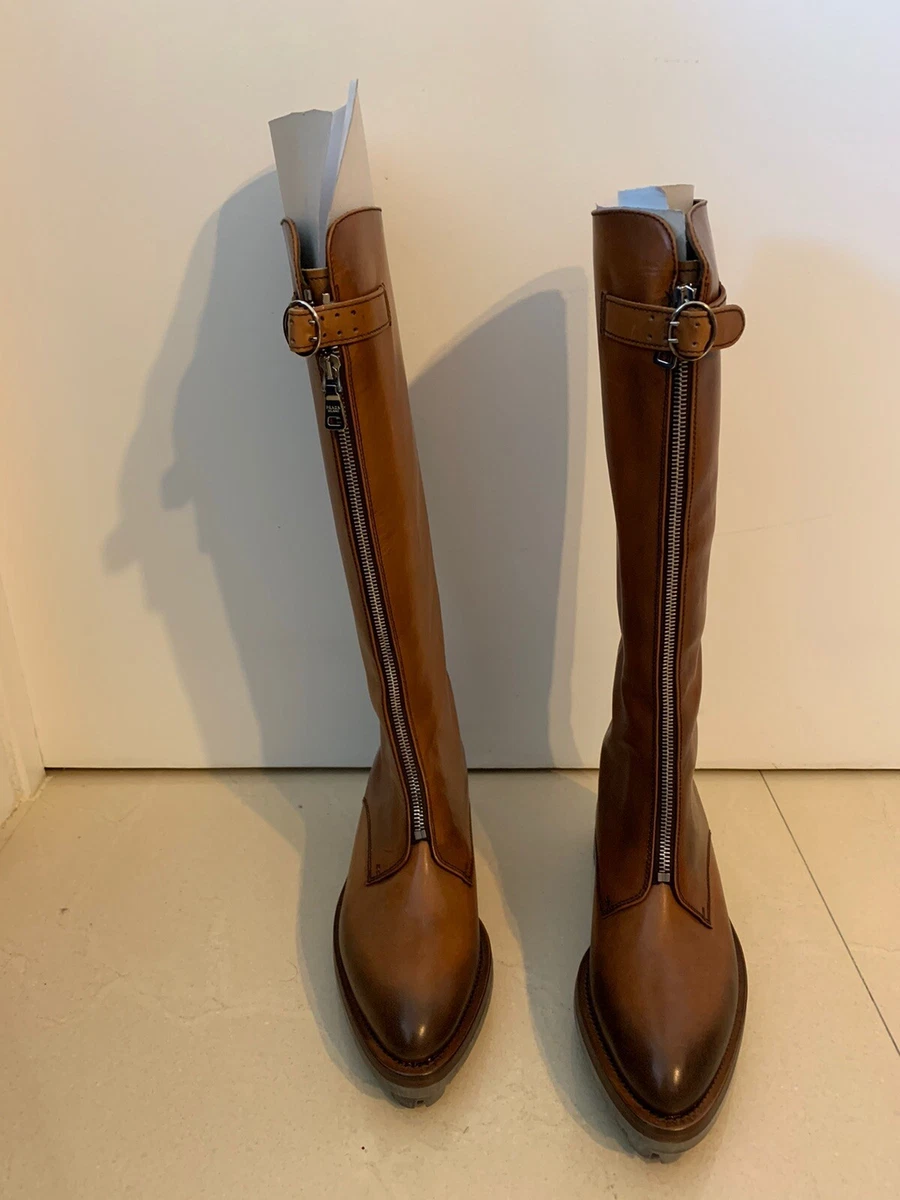 PRADA Brown Mid (2-2.9 in) Heel Height Boots for Women for sale | eBay