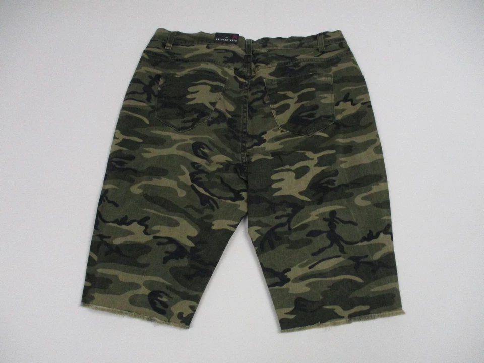 Moda Nova Pantalones Cortos Mujer Talla 2X Bermudas Camufladas Verdes 36x10 P1084 Foto 2 de 4
