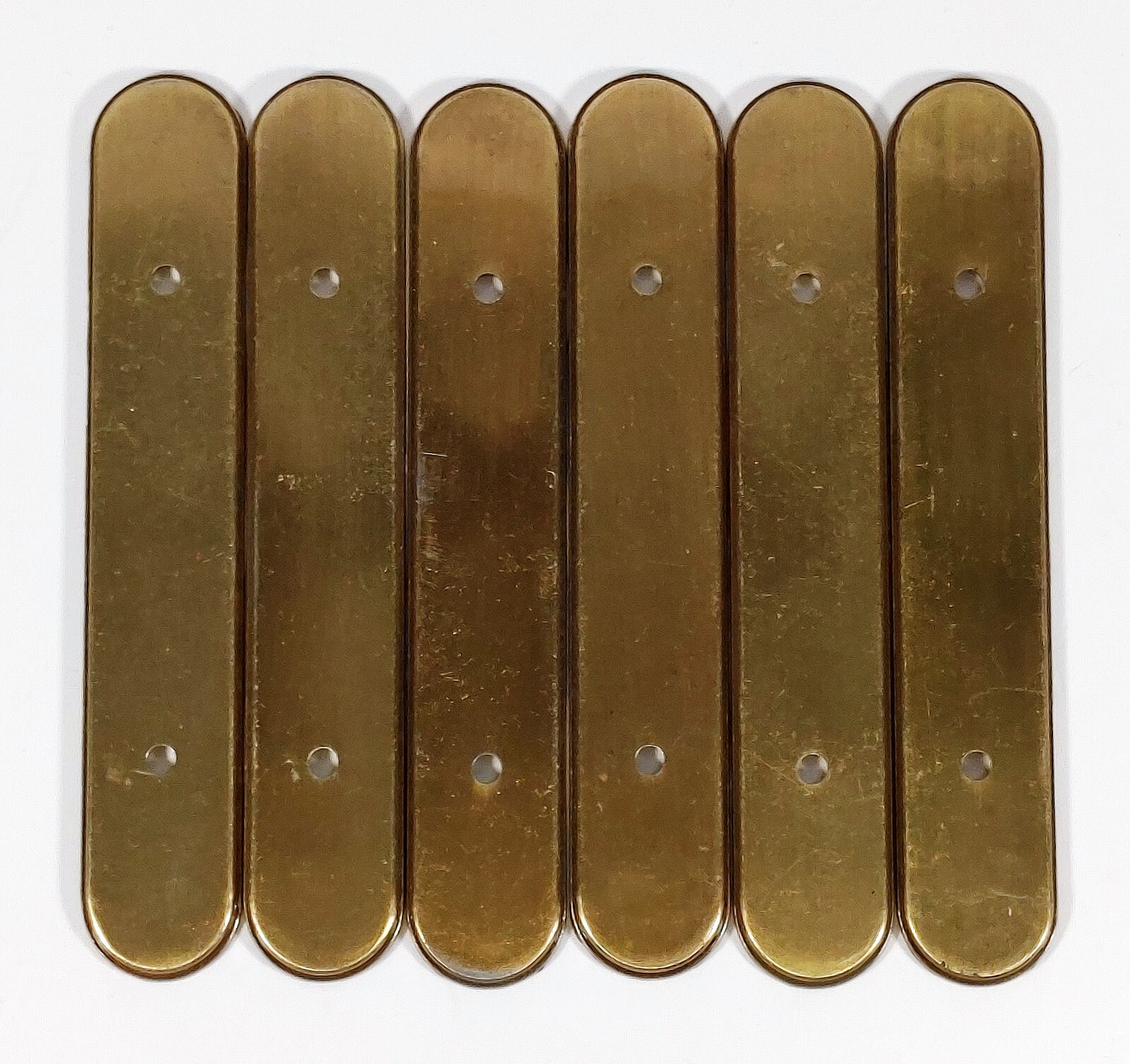 Lot of 6 Vintage Brass Drawer Pull Back Plate Backplates eBay