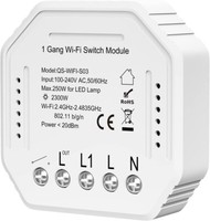 Wifi Wlan 1Weg Smart Funkschalter Lichtschalter Unterputz Modul Alexa Google App