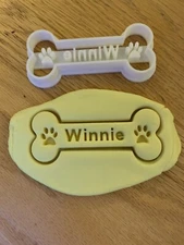 Personalized Dog Bone Cookie Cutter - 6 inches Long - Custom Made!