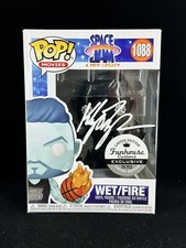 Klay Thompson Autographed Space Jam Wet / Fire Funko Pop! #1088