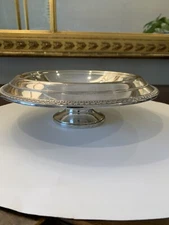 Sterling Silver Footed Fruit Bowl Vintage M. Fred Hirsch (MFH) weighted, 