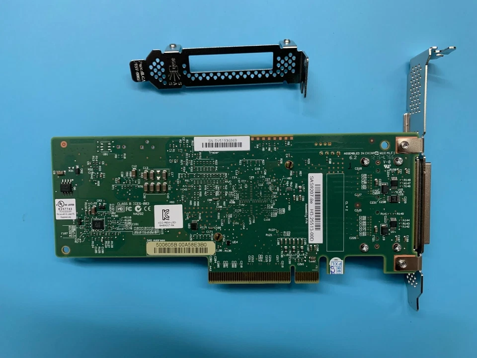 LSI SAS9207-8e 8-Port PCIe IT Mode 9207-8e SAS 6Gb/s External HBA RAID Card - Image 2 of 3