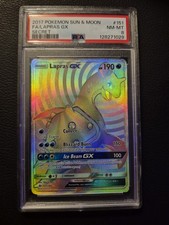 2017 POKEMON SUN & MOON FULL ART LAPRAS GX SECRET RAINBOW #151 PSA 8 on eBay
