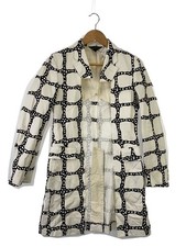 COMME des GARCONS AD2010 Deformed Tailored Jacket S otton WHT Allover Pattern