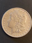 1888 P morgan silver dollar AU