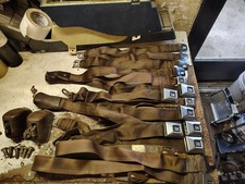 1968-71 Gm Chevy Buick Pontiac Oldsmobile Cadillac Deluxe Brown Seat Belts 4912 1968-71 Gm Chevy Buick Pontiac Oldsmobile Cadillac Deluxe Brown Seat Belts 4912