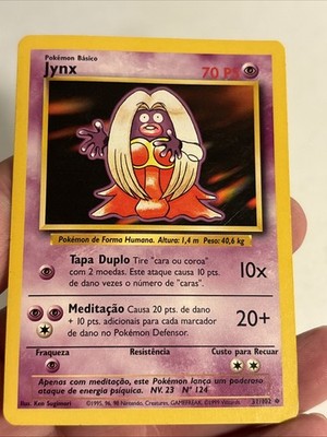 Pokemon Card Jynx Uncommon (Spanish) BASE SET 31/102 - LP