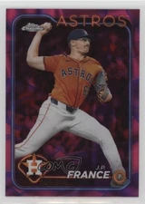 2024 Topps Chrome Update Magenta & Purple Lava Lamp Refractor /299 JP France 2k3
