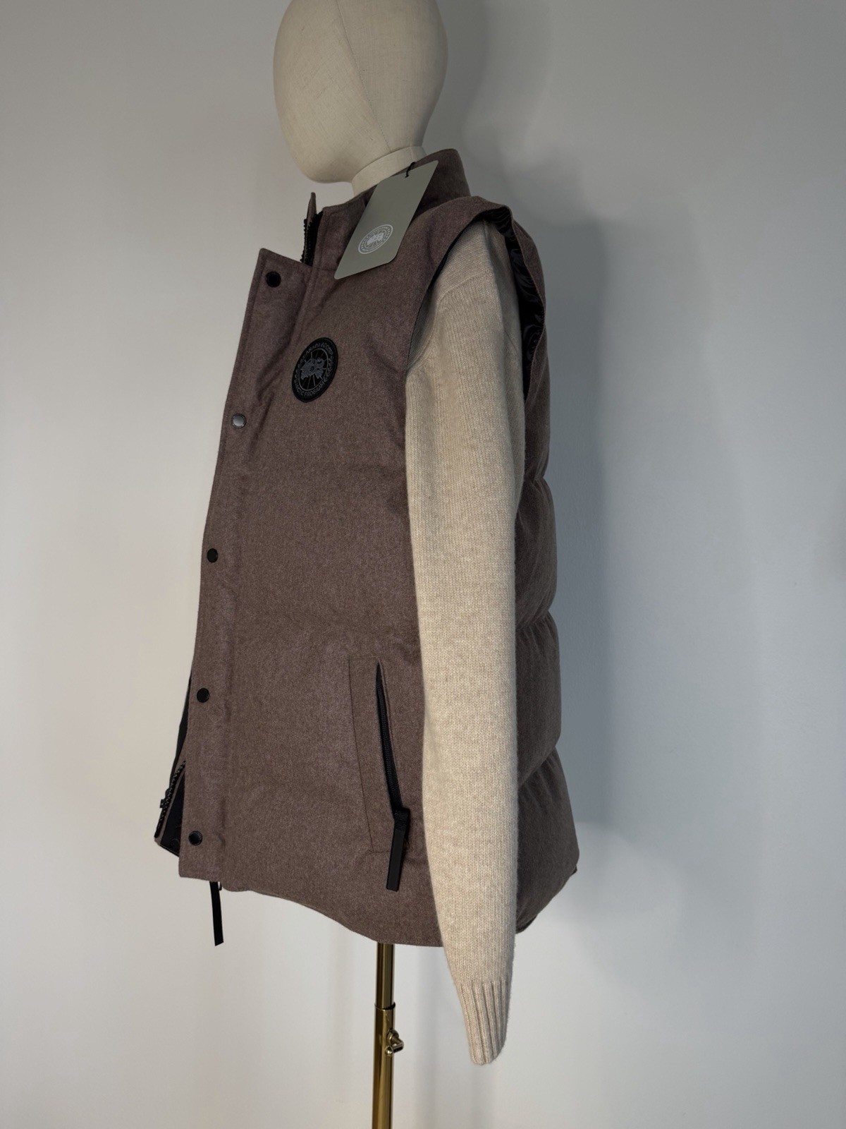 Canada Goose Garson Vest WR Quilted 100% Wool Old Money Style Made in Canada NWT thumbnail 15