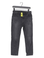 Uniqlo Women's Jeans W 25 in Black Cotton with Elastane Straight