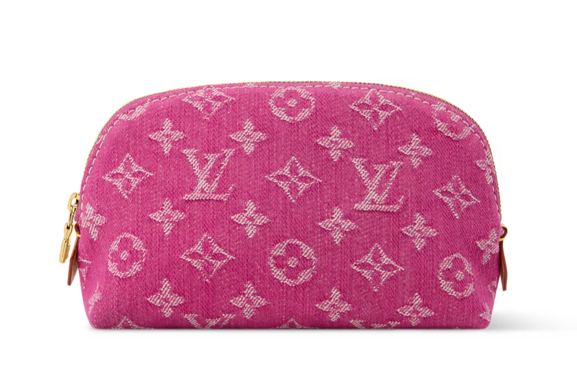 NEW Louis Vuitton Monogram Pochette Cosmetique PM Pink M28050 NEW Louis Vuitton Monogram Pochette Cosmetique PM Pink M28050