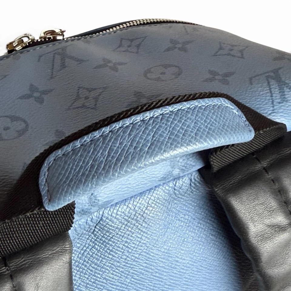 Authentique sac à dos Louis Vuitton Taigarama Discovery, bleu clair M14072 - Photo 4/4