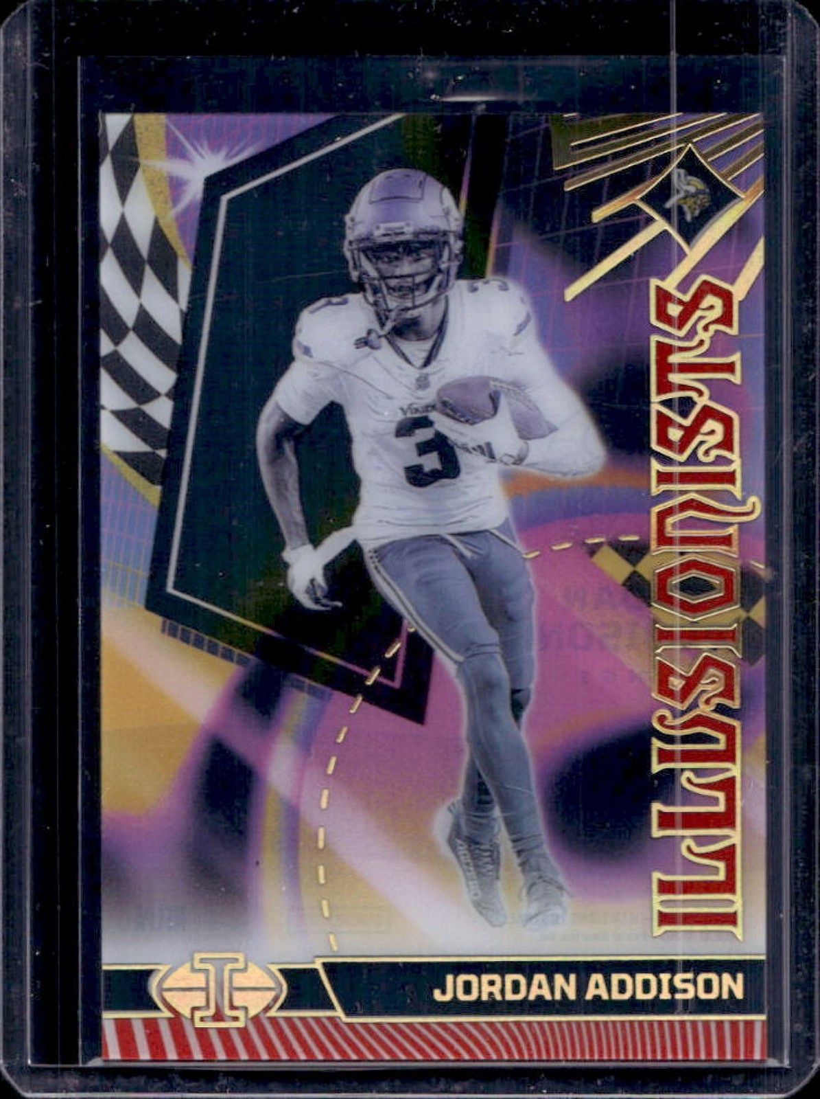 2023 Illusions Jordan Addison Illusionists Red Rookie RC #191/199 Vikings