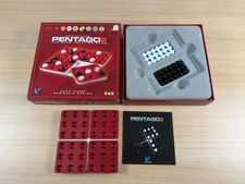 Pentago Mind Twisting Game Winning Moves Complete Glass Marbles Strategy